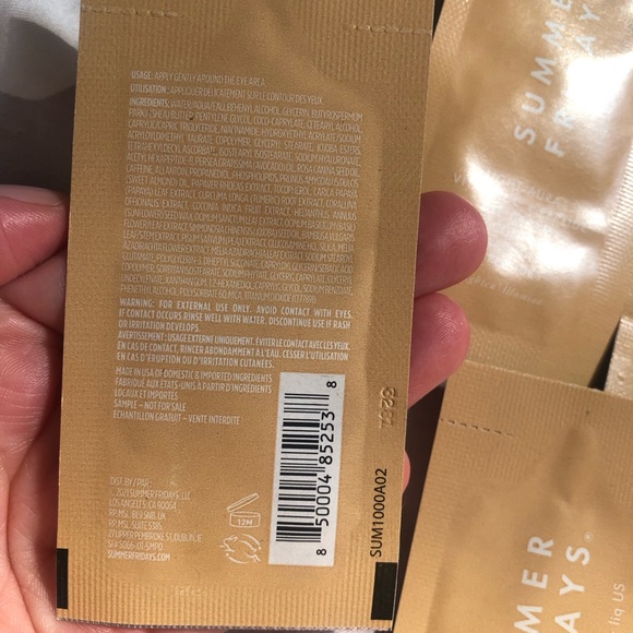 Summer fridays 7 x 1ml light aura vitamin c + peptide eye cream sample - Picture 2 of 4